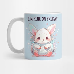 Fine friday rabbit Mug
